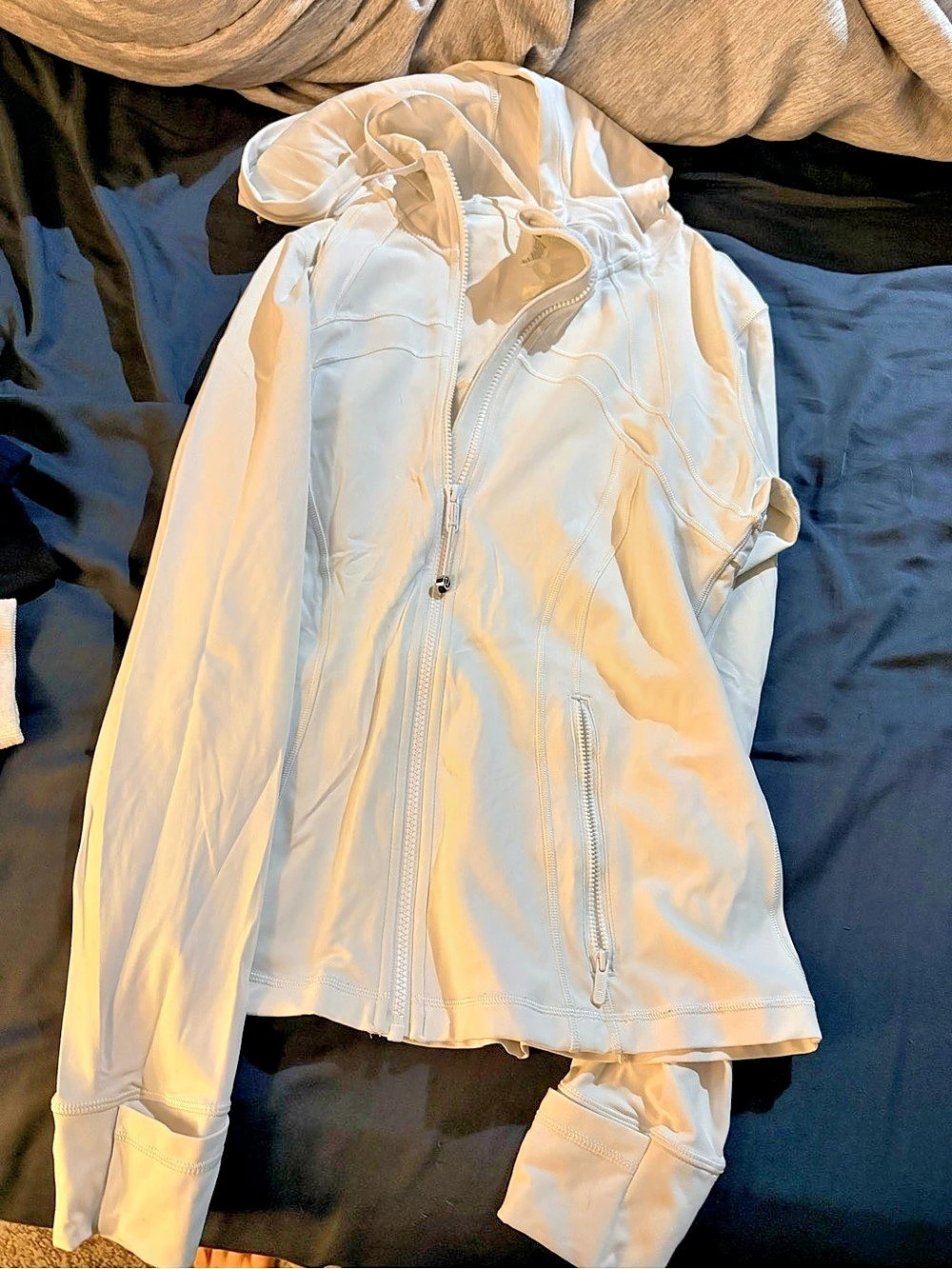 Lululemon Define Jacket White Hooded